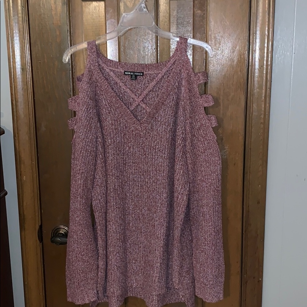 Cold Shoulder Sweater, plus size 2X